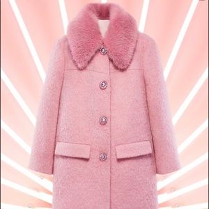 Kate Spade Faux fur coat